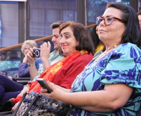 Lançamento da obra Crimes de feminicídio no enquadramento midiático: o que não é nominado não existe (Brasil, 2015-2018). 04/12/2025. Foto: Beto Monteiro/Ascom UnB